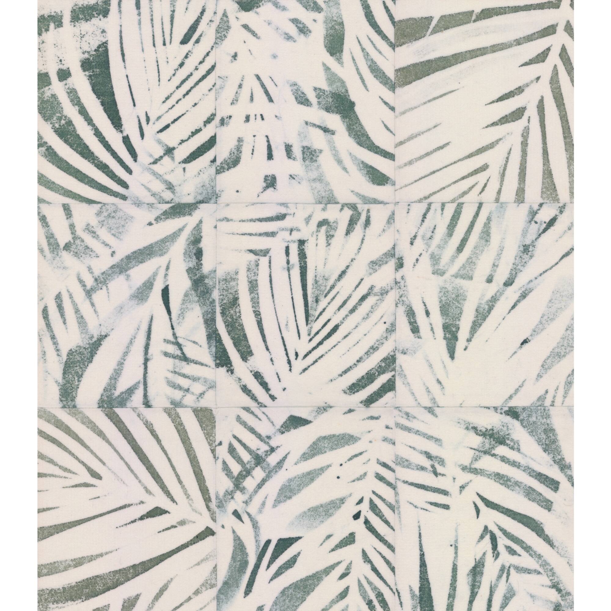 RoomMates Mr. Kate Cubism Palm Peel & Stick Wallpaper